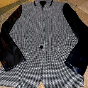 DKNY Black and White Blazer